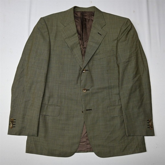 Ermenegildo Zegna 40R Nailshead‎ High Performance Italy Jacket Sport Coat Blazer